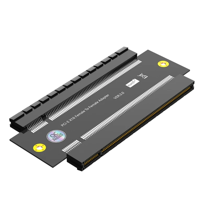 

PCIExpress 16X to 16X Extender Risers Female to Female Adapter High Speed 16X Converter for PC Gaming