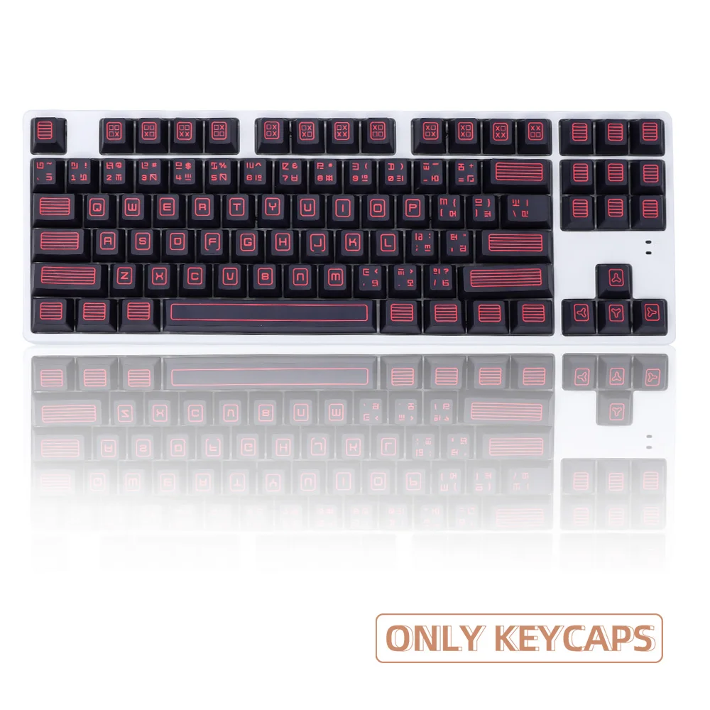 135 клавиш командные колпачки клавиши крашеные Вишневый профиль PBT для подходят