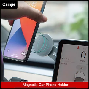 tesla model 3 y magnetic car phone holder accessoires for iphone1213 samsung huawei xiaomi magnet mount mobile cell phone stand free global shipping