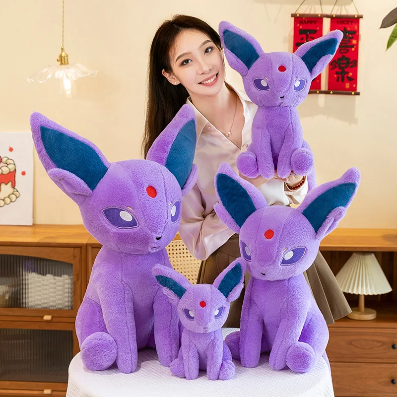 PokéMon Eeveelution Eevee мультфильм аниме плюшевая игрушка Kawaii большой размер Espeon мягкая