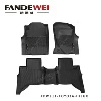 Фото 3D всепогодные защитные коврики для автомобиля без запаха для TOYOTA HILUX REVO 5 мест 2017+