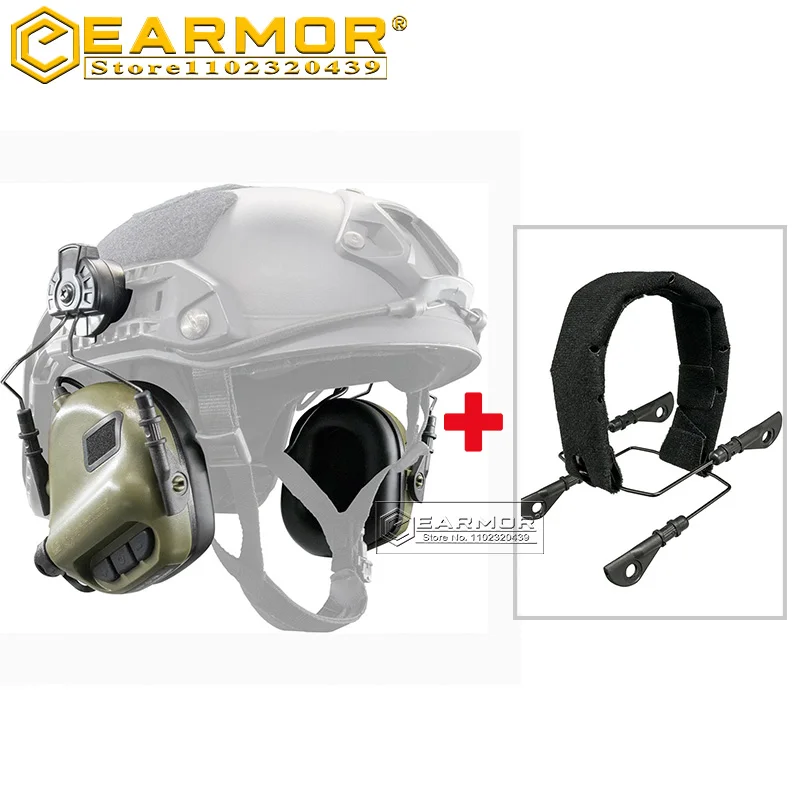 

EARMOR M31H MOD3 Military headset and M14 Shooting Earmuffs Headband Headset for M32/M32H/M31H/M31 Tactical earmor Accessories