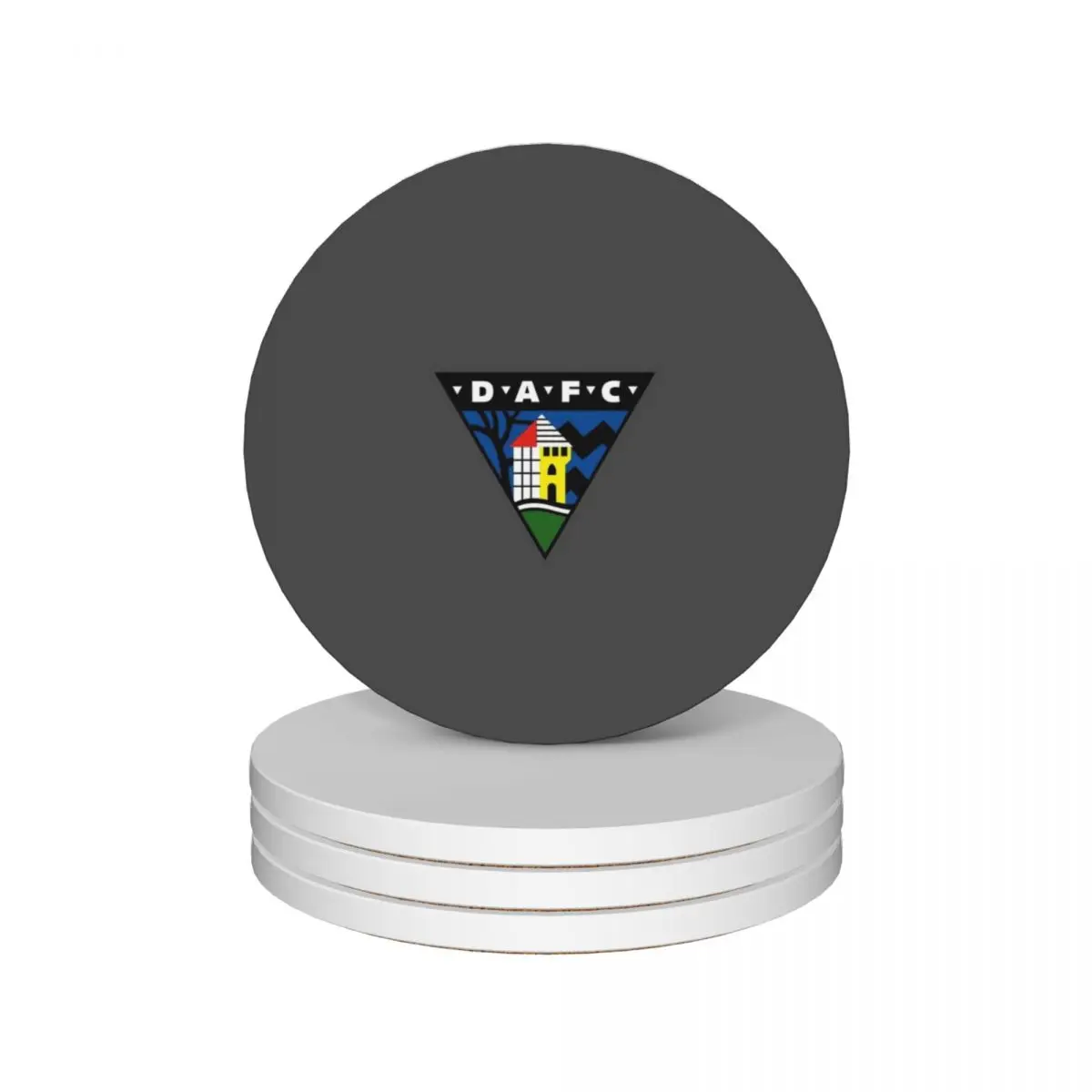 Dunfermline спортивный ФК значок керамические подставки (набор из 4) держатель для