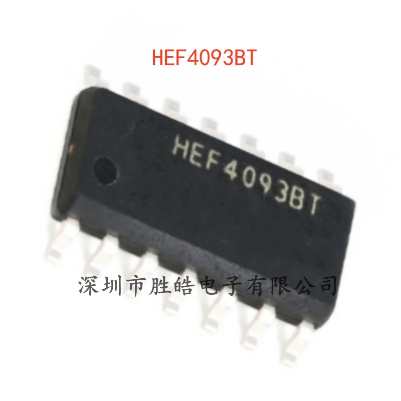 

(10PCS) NEW HEF4093BT , 653 4093BT Quad 2 Input and Non-gate Schmitt Trigger SOIC-14 HEF4093BT Integrated Circuit