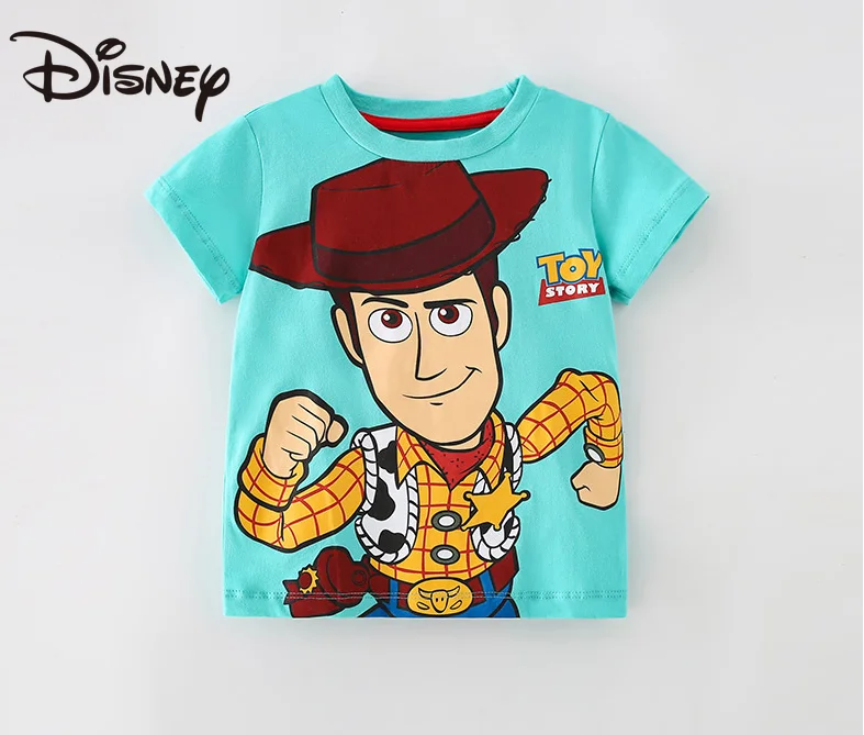 

2023 New Disny Toy Story Boys Girls Print T Shirts Clothes Children Cartoon Kids T-Shirts Summer Casual O-Neck Short Sleeve Tees