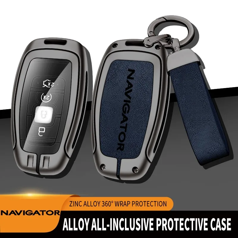 

Zinc Alloy Car Key Case For Lincoln Navigator Remote Control Protector For Lincoln NAVIGATOR Dedicated Car Key Cover Accessories