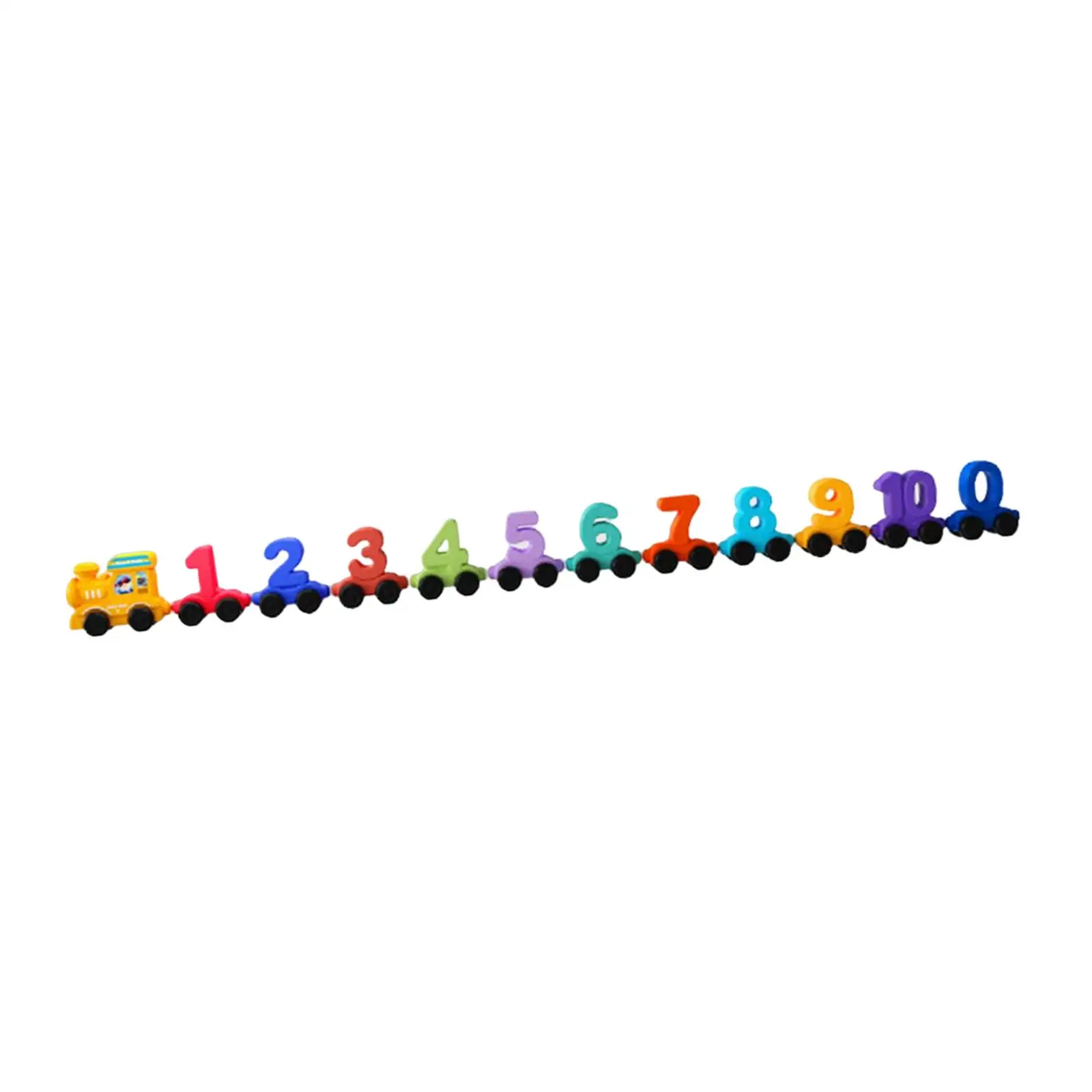 

Wooden Number Train Set Early Educational Toys Montessori Educational Toys for Interaction