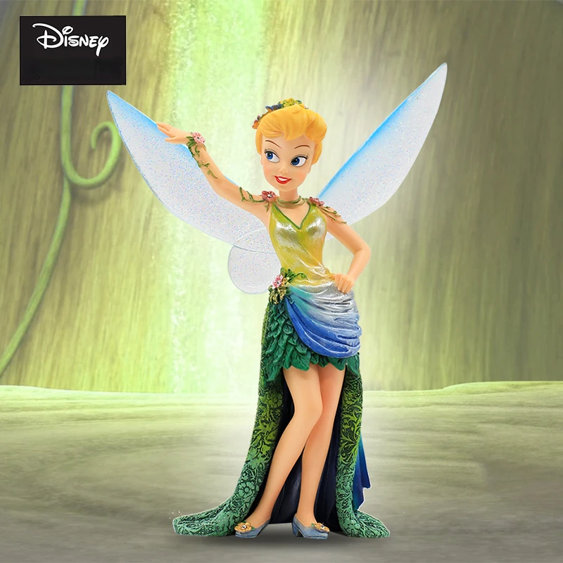 

16cm Genuine Disney's Wonderful Fairy Figure Smile Tinkerbell Model Princess Series Ornaments Model Toys Children's Gifts