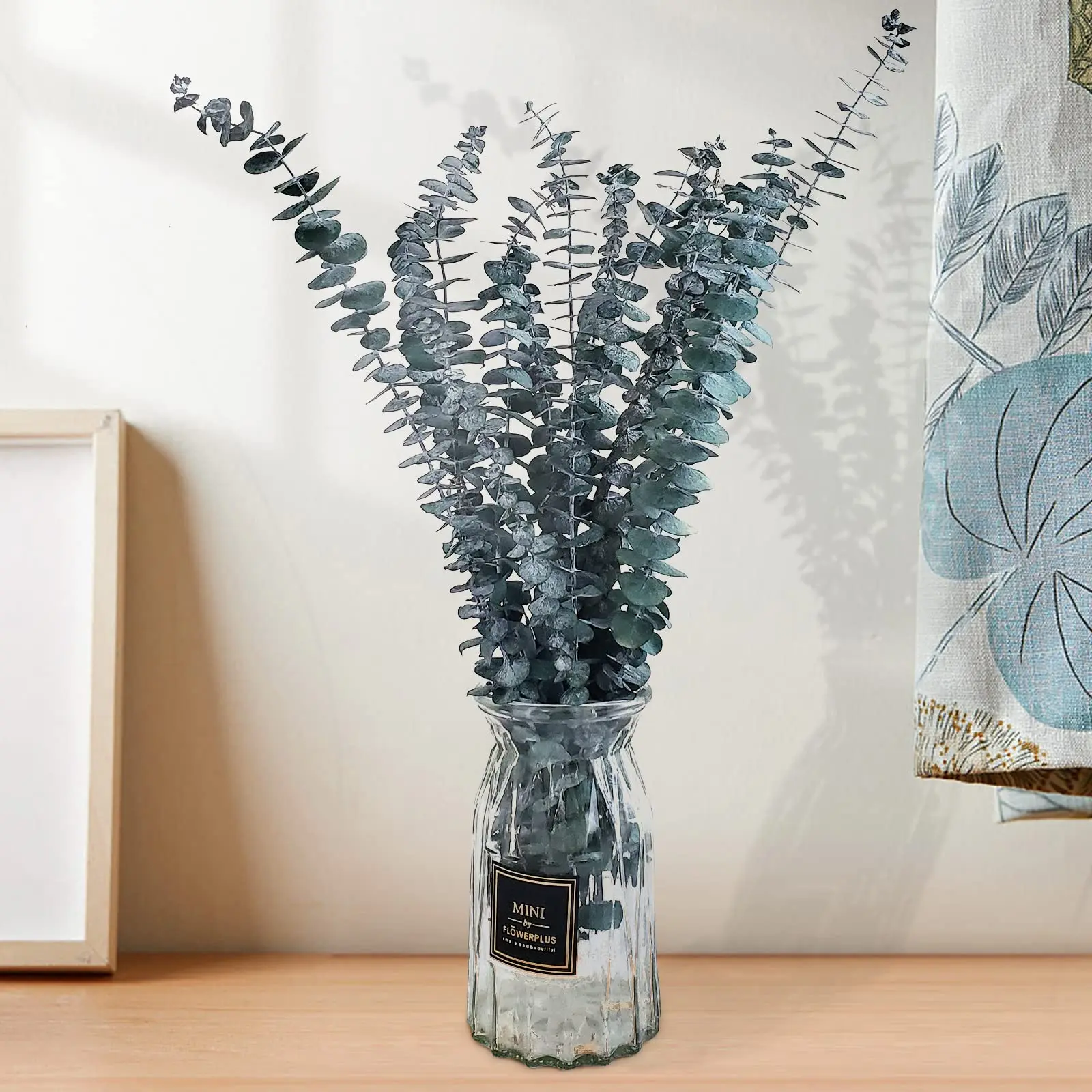 

12 Pcs Eucalyptus Branches Dried Eucalyptus Stems for Wedding Home DIY Restaurant Hotel Office Decoration Crafts DIY INS Decor