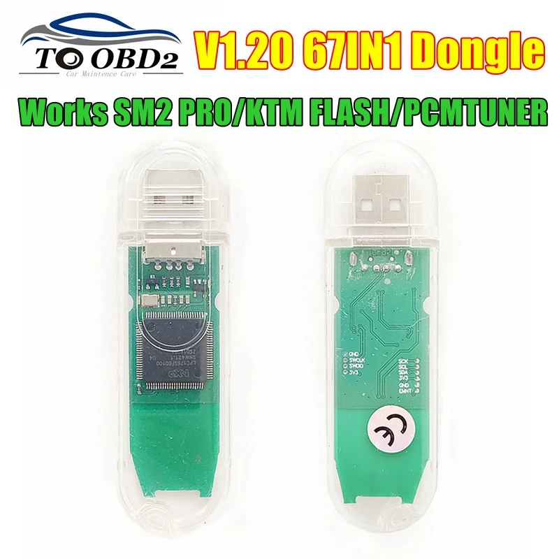 

V1.20 USB 67IN1 Dongle Program Supports 67 Modules Protocols Works SM2 PRO/PCMTUNER/KTM FLASH ECU Upgrade Chip Tuning Interface