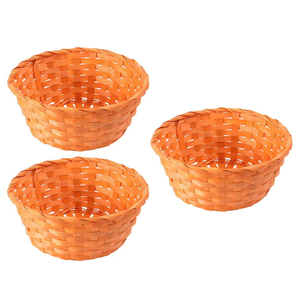 3-х шт. корзины из бамбукового плетения яиц домашние для хранения тканых куриных