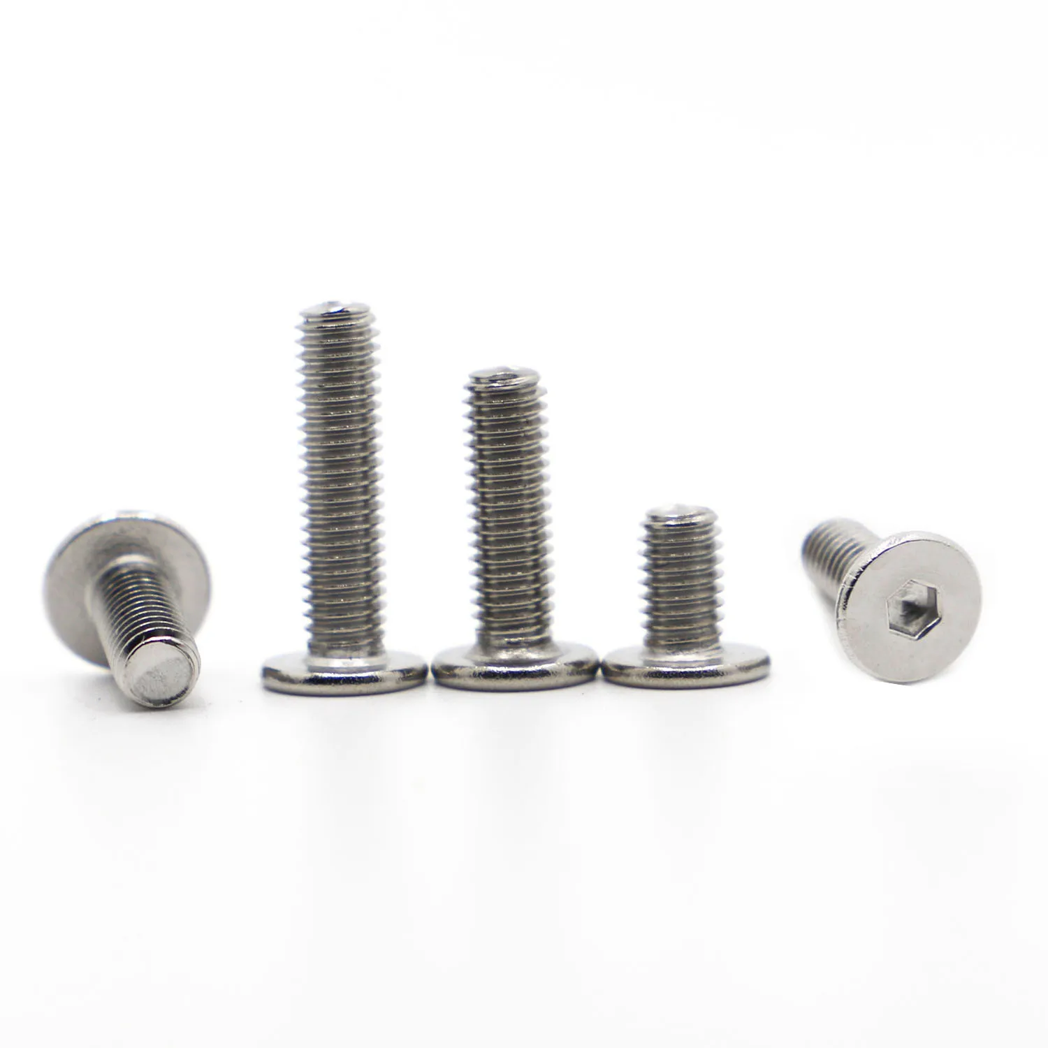 

CM M1.6 M2 M2.5 M3 M4 M5 M6 M8 Stainless Steel Hex Hexagon Socket Ultra Thin Super Flat Wafer Head Allen Cap Screw Bolt