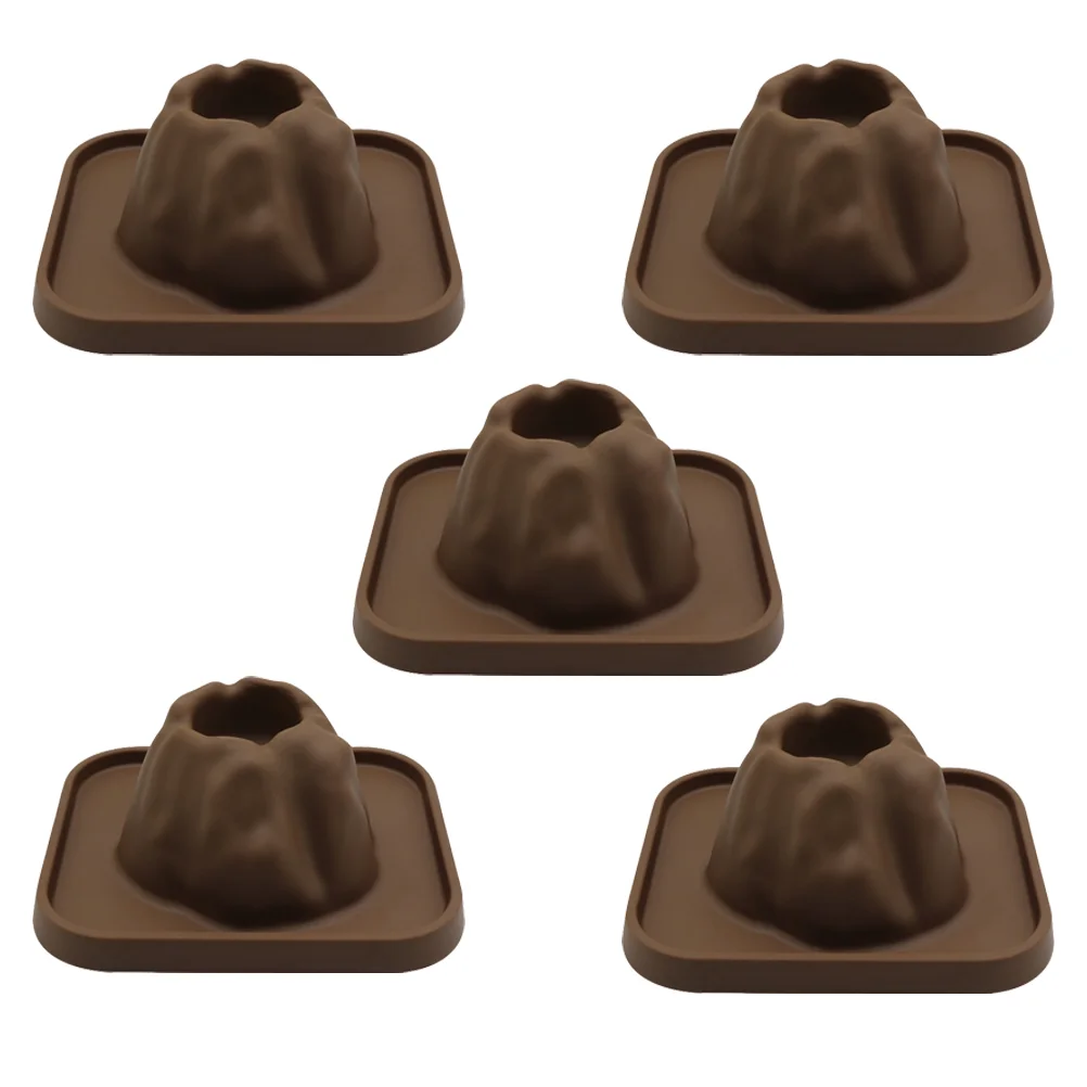 

5pcs Volcanic Eruption Toy Miniature Volcano Toys Aquarium Volcano Ornament