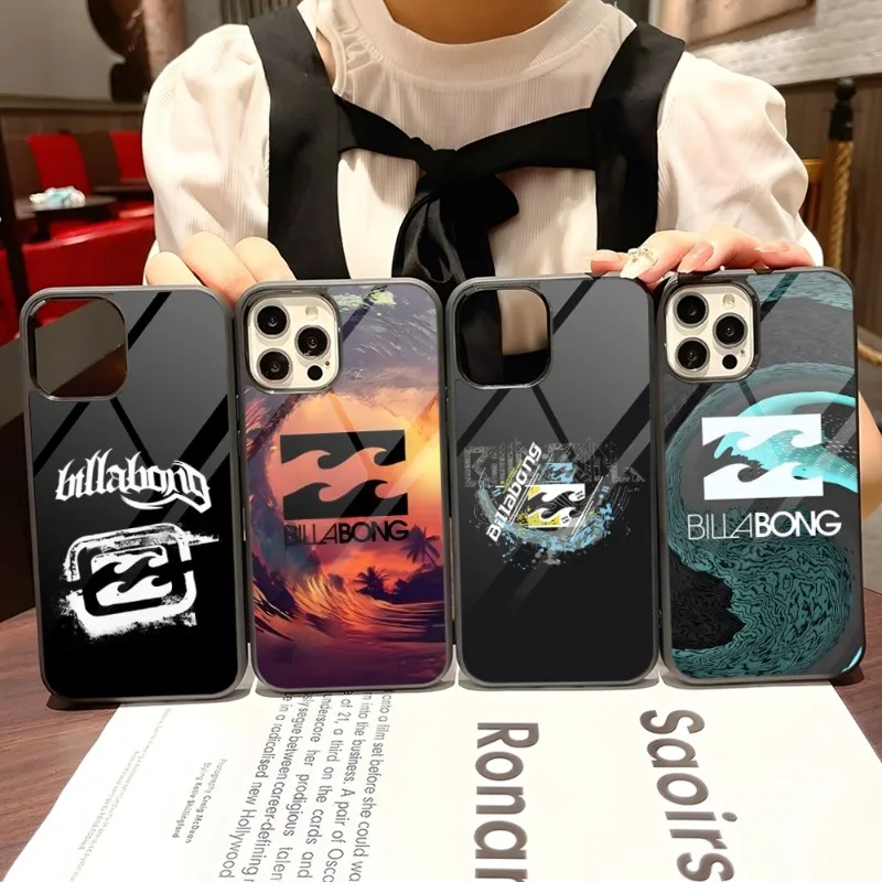 Casual Surfing Billabonges Phone Case PC+TPU For Iphone 14 Pro Max 13 11 12 Mini 6 8 7 Plus X Xs XR Luxury Design Back Cover