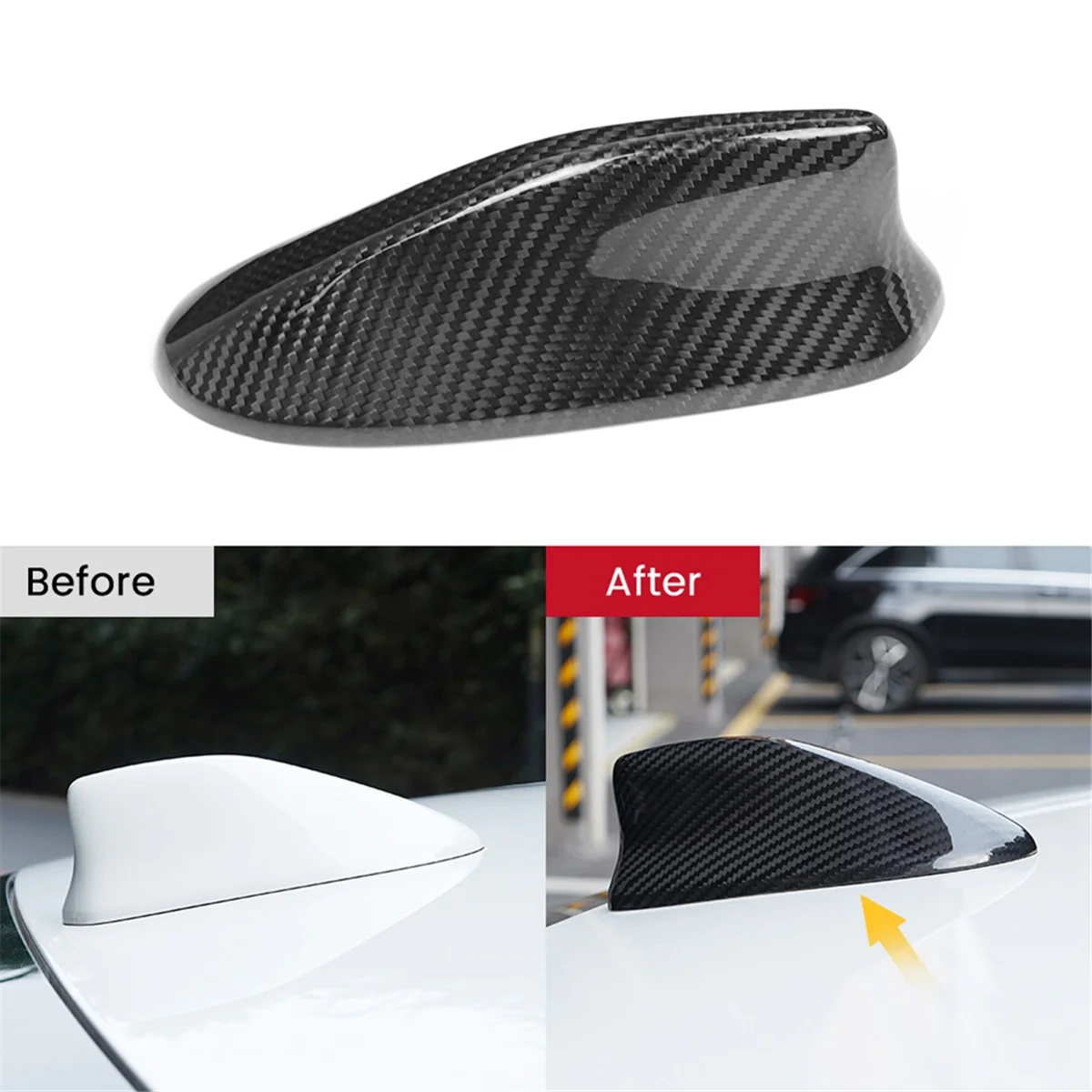 Чехол для автомобильной антенны из углеродного волокна крышка основания