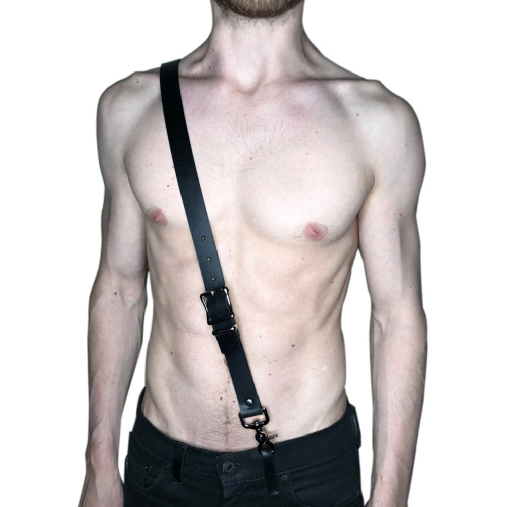

Bondage Harness Man Sword Belt Gothic Chest Lingerie Leather Vest Body Harness Sexy Gay Strap Erotic Accessories 2021