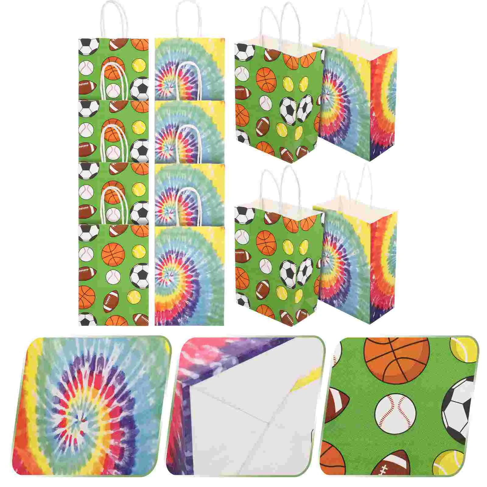 

24pcs Paper Gift Bags with Handles Paper Shopping Bags Gift Wrapping Bags