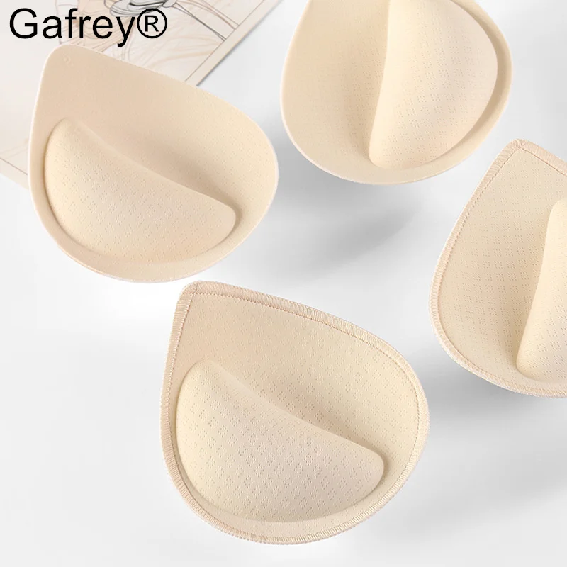 Thickened Push Up Bra Pads Inserts Small Breast Lift Breathable Padded Bra Pad Women Underwear Seamless Bra Cups Chest Pad