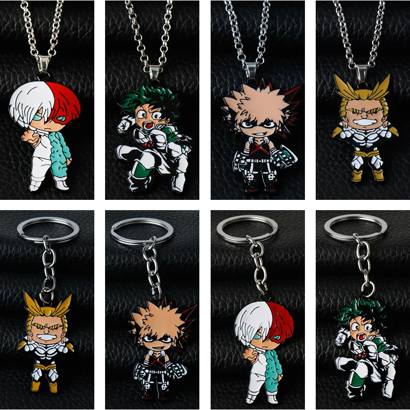 Женский Мультфильм Todoroki Shoto Izuku Midoriya Bakugou Katsuki Аниме Металлический Подвесной
