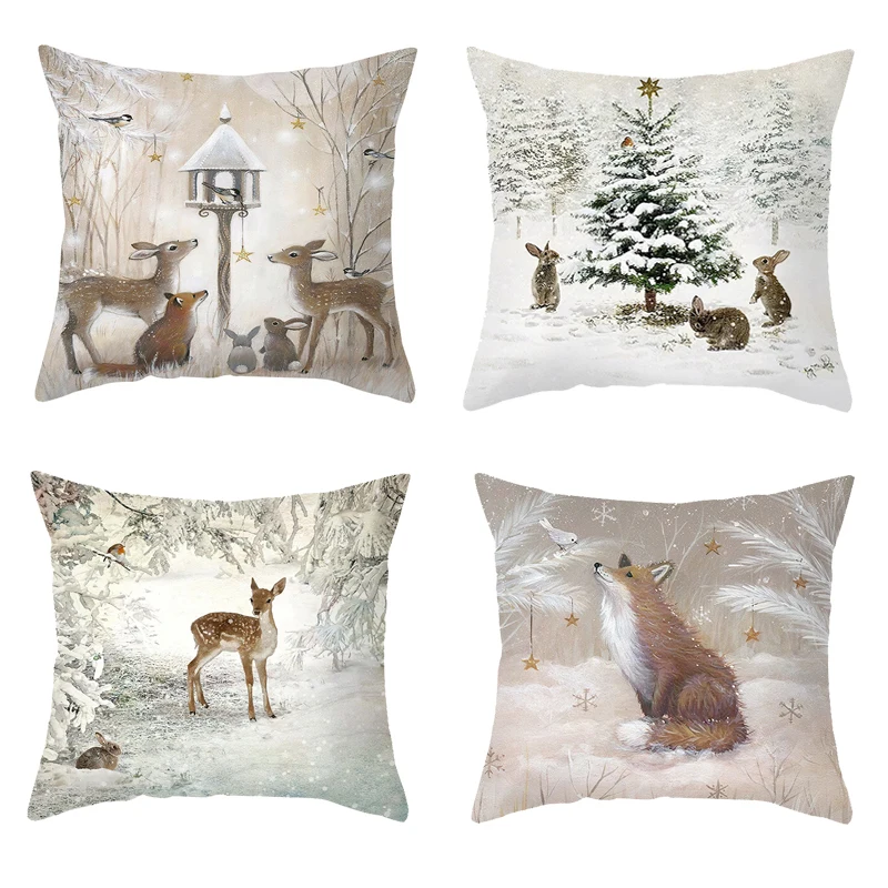 

Чехол для подушки в виде рождественской елки