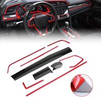 boltry plastics carbon fiber print interior center consoles instrument panel dashboard trims air outlet frame cover accessories
