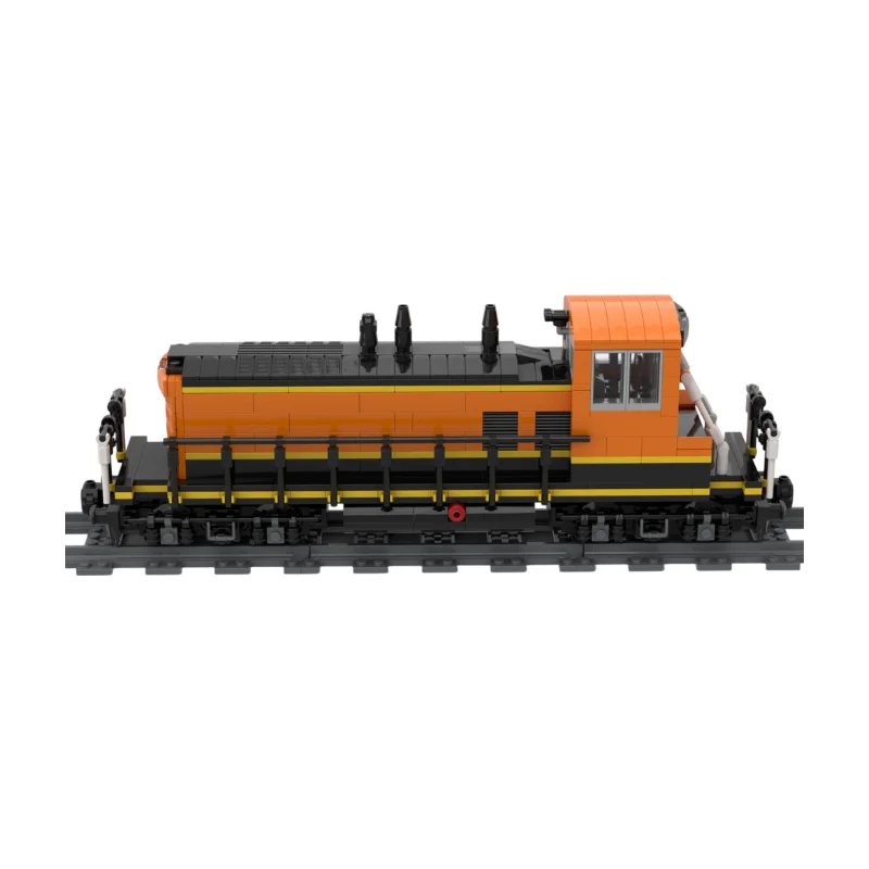 Фото Локомотив-маневровый тягач BNSF EMD SW1500, детали MOC, американская дизельная маневровая локомотивная машина, модель для самостоятельной сборки, для коллекционеров железнодорожных моделей. №5