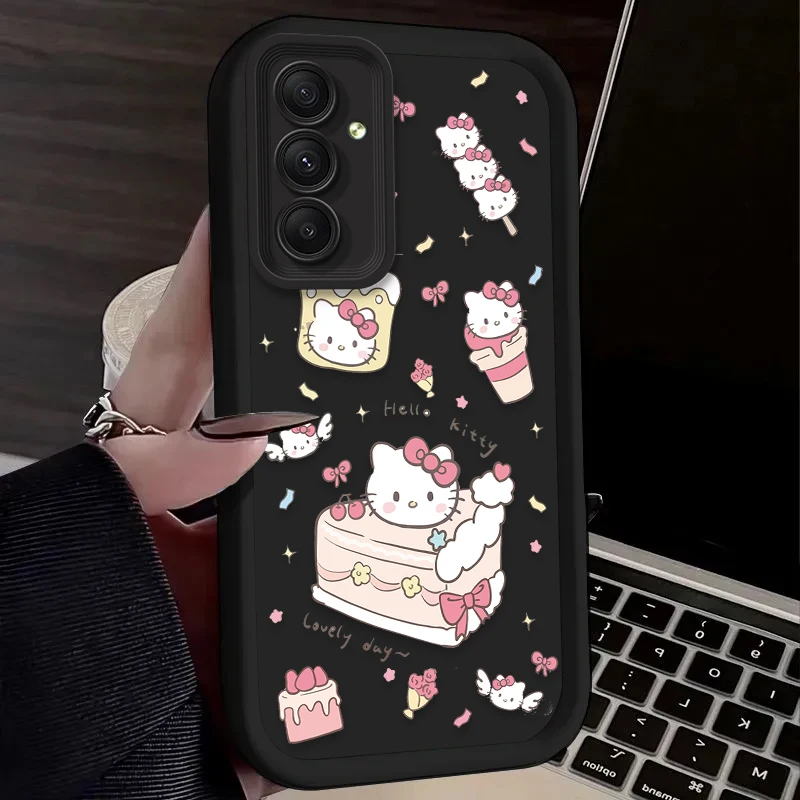 Sanrio Hello Kitty Торт мягкий чехол для телефона Samsung Galaxy A55 5G A35 A25 A15 A05 A05S A24 A13 A23 A12 A22 A32 A52