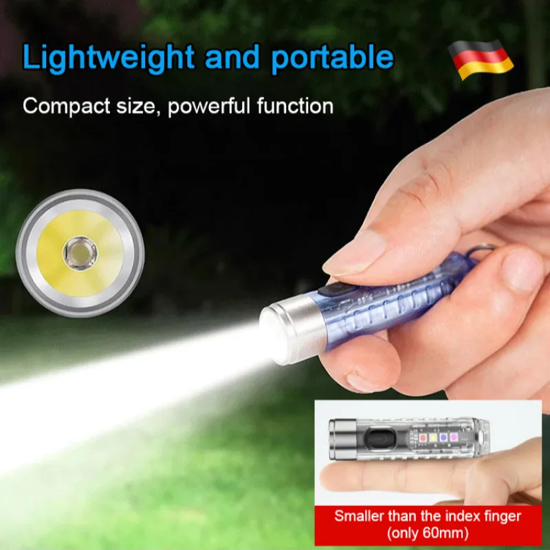 

Mini portable keychain flashlight