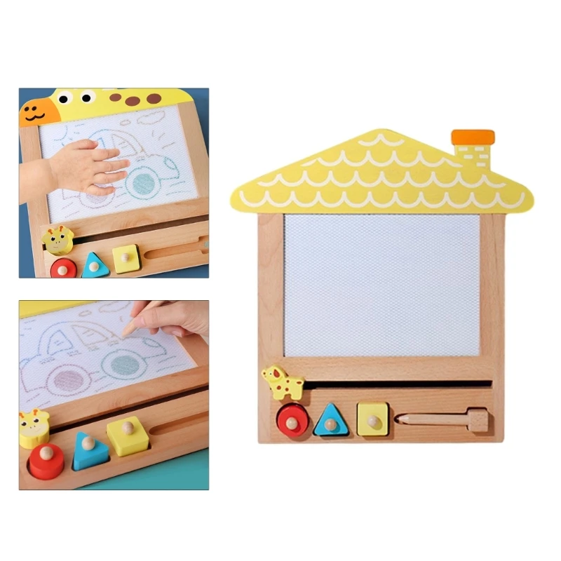 

Sensory DoodleToy Magnetic Board Drawing Toy Classroom Teaching Props Kids Gift