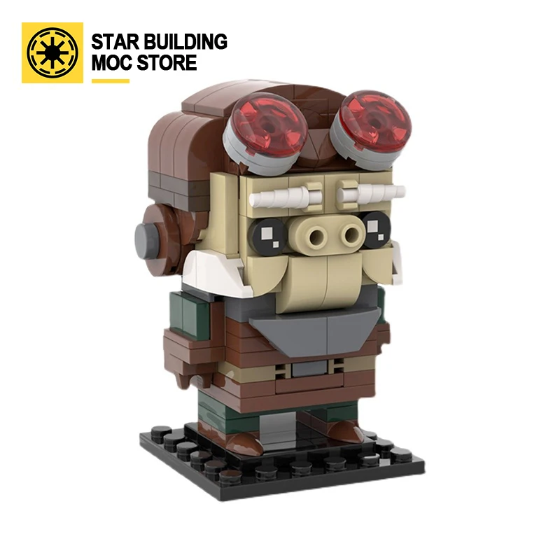 

Moc-35498 Quay Blackhead Classic movie model Rexed Skywalikering Greviously Lograyin Children's toy gift