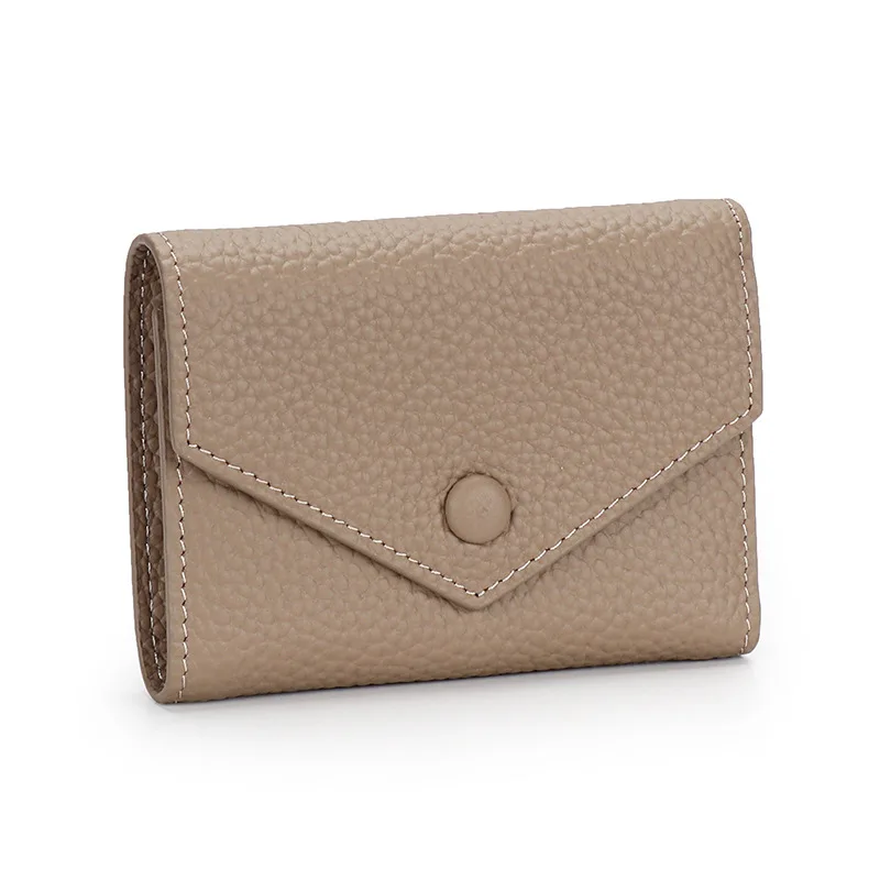 URBAN MASTER Short Women SimpleTrifold Cowhide Wallets Fashion Envelope Coin Purse Female SlimCard Holder Genuine Leather