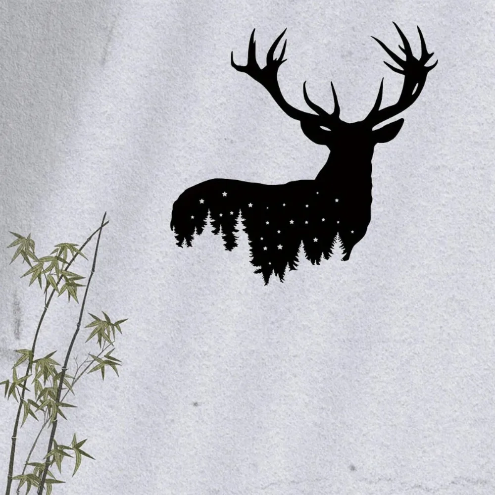 Металлический Настенный декор в виде оленя: прочный и не ржавеет домашний для