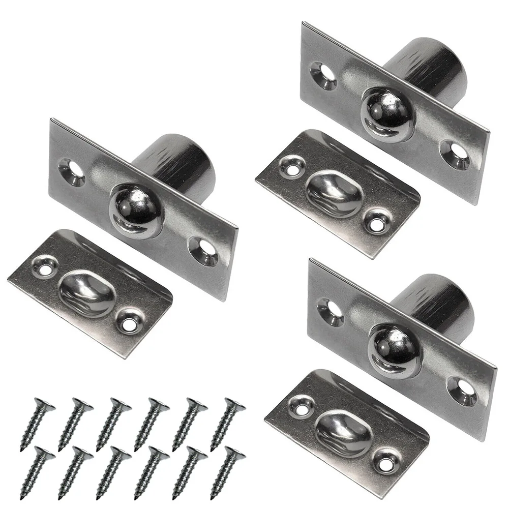 

Spring Invisible Wooden Cabinet Door Beads Lock Copper and Stainless Steel Material Strong and Solid Easy Installation