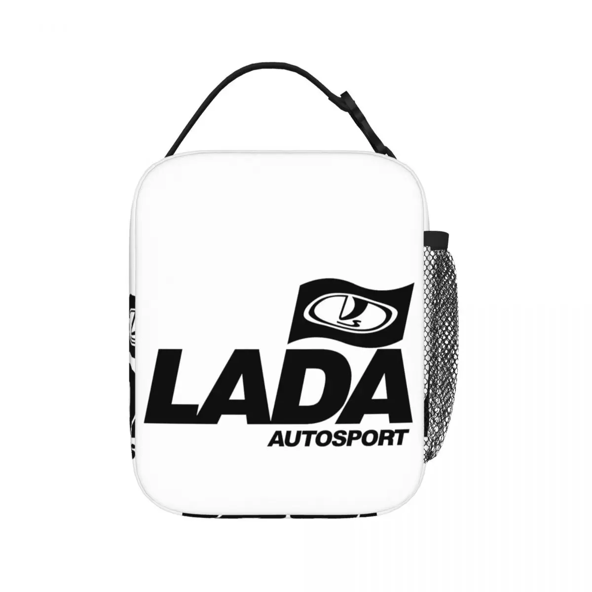 

Lada Autosport With Flag Logo (black) Insulated Lunch Bags Resuable Picnic Bag Thermal Lunch Tote for Woman Work Children School