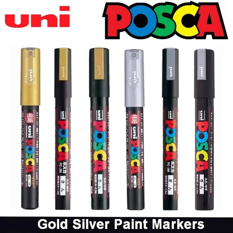 Профессиональные цветные маркеры для рисования Posca нетоксичные художественные