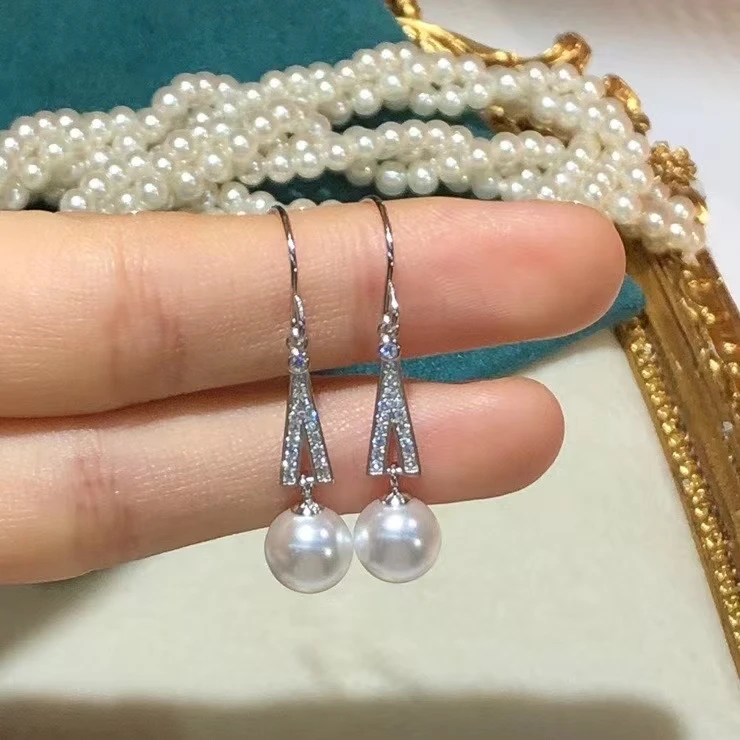 Основа для крепления серебряных сережек аксессуары 8-12 мм жемчужин