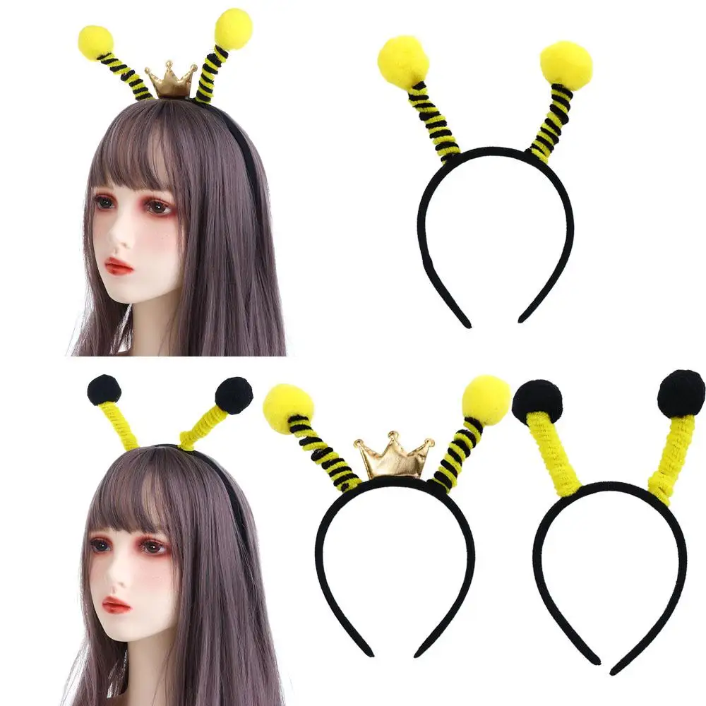 

Забавная повязка на голову для косплея, Детские аксессуары для волос, обруч для волос в виде пчелы, животных, головной убор в Корейском стиле