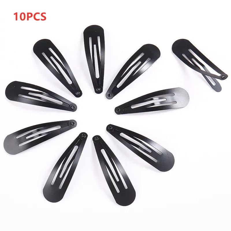 

10PCS/Pack New Simple Black Hair Clips Girls Hairpins BB Clips Barrettes Headbands for Women Hairgrips Snap Hair Clips Hair Tool