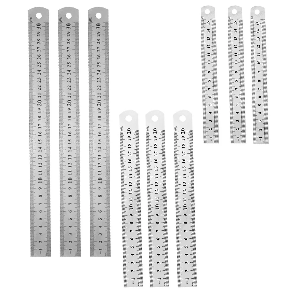 

Ruler Metal Steel Mm Angularizer Universal Short Soft Office Stainless Thin Set Straight Metric Read Easy Rulers Construction