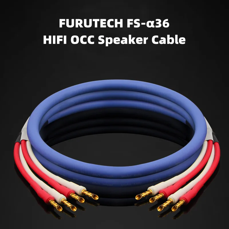 

FURUTECH FS-α36 Hifi Audio Speaker Cable 6N OCC Copper Amplifier Banana Connector Cable