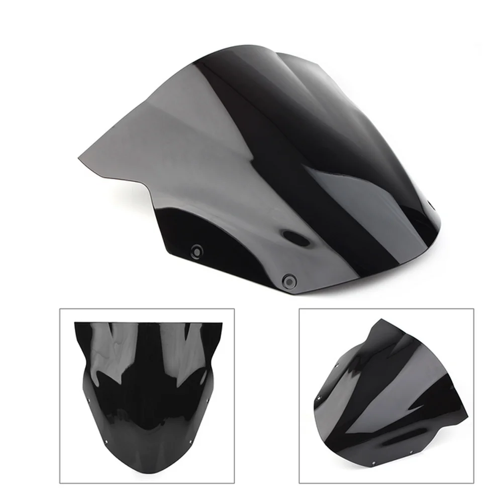 

Ветровое стекло для мотоцикла с двойными пузырьками для Kawasaki ER6R ER6F ER-6 ER6 R F 2009 2010 аксессуары для ветрового стекла обтекатель дефлектор