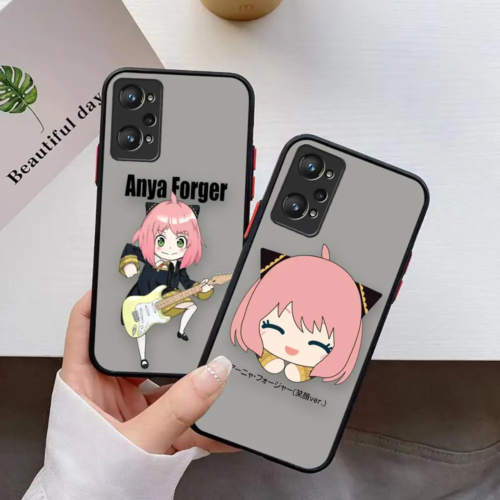 

Matte Case For REALME C35 C33 C31 C30S C25Y C21Y C21 C20 C15 C12 9 8 8I 7 7I 6 5 PRO PLUS 5G Case Cute Anime Spy x Family Girl