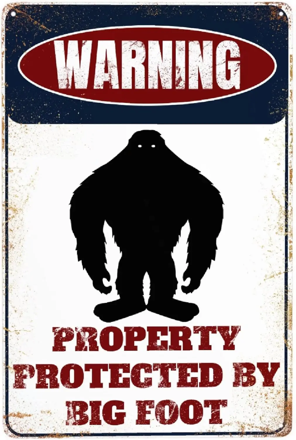 JOCASA Big Foot винтажный металлический плакат декор-ретро алюминиевая металлическая