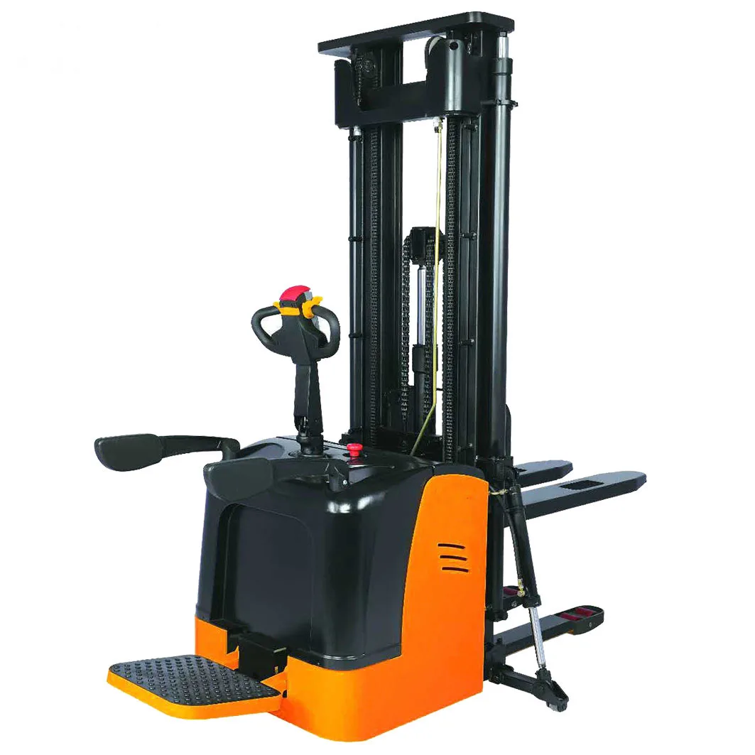 

2ton Stand drive hydraulic full electric Pallet Stacker electric Forklift