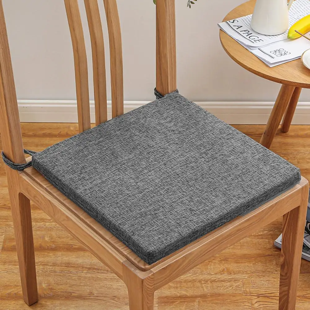 

Durable Long-lasting Chair Cushion Memory Foam Seat Cushion for Office Dormitory Home Comfortable Cotton Linen Chair for Office