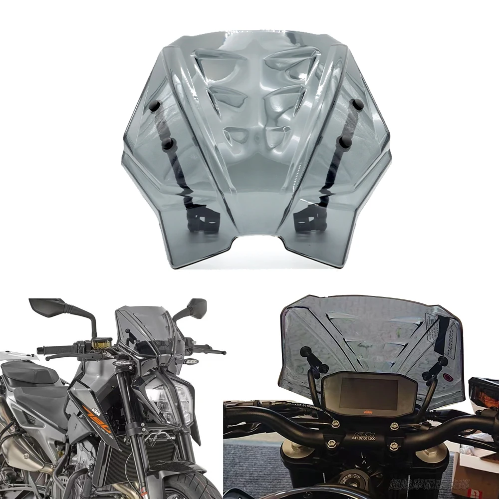 

For Motorcycle Front Fairing Windscreen Windshield Wind Deflector FOR 790 890 DUKE 790Duke 890Duke 2018-2022 2021 2020 2019