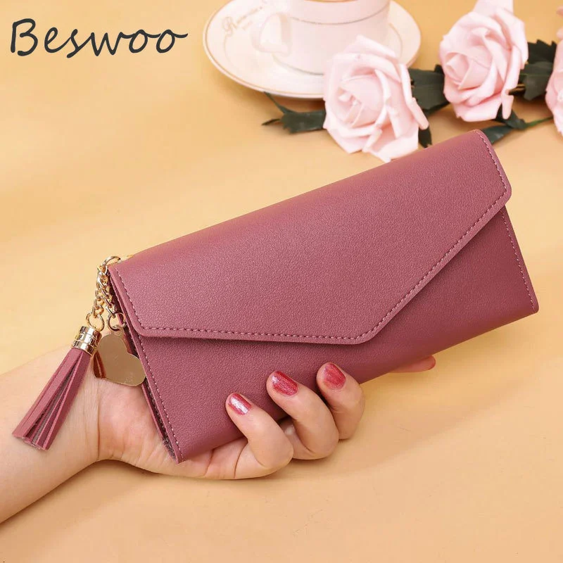 

Women Wallets New Short Long Tassel Pendant Wallet Purses Clutch Money Bag Cute Coin Wallet in Hand id Card Holders Clutch