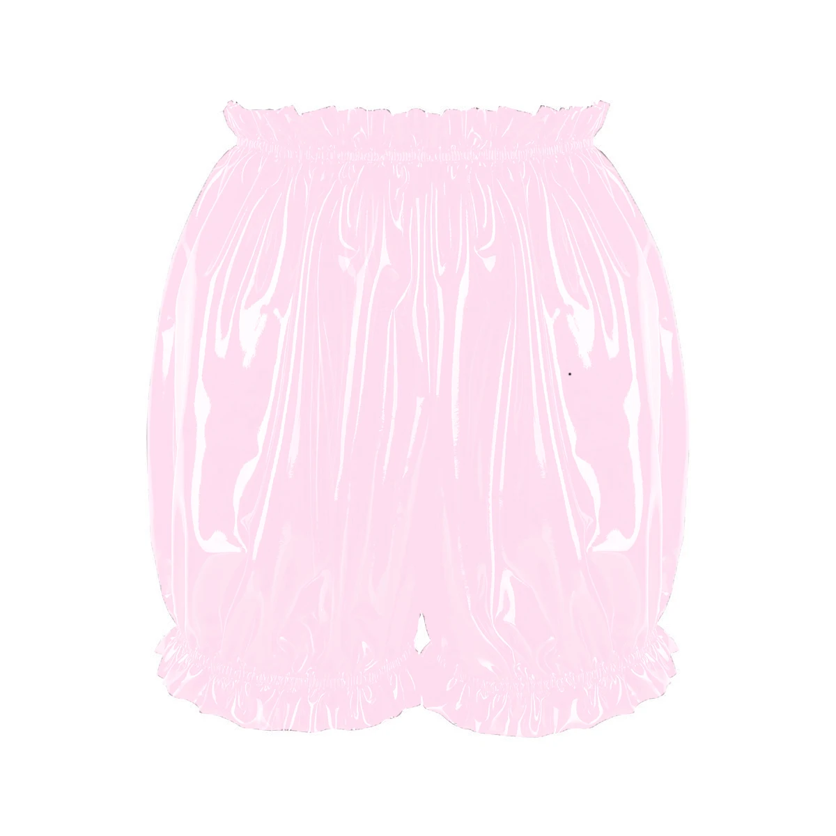 Женские латексные резиновые Короткие шаровары сексуальные обтягивающие ботинки