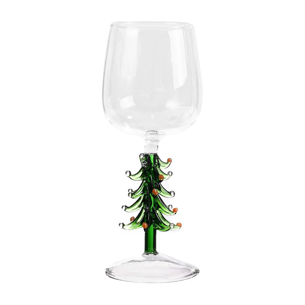 

Glasses Goblet Glass Tree Champagne Christmas Cup Cocktail Crystal Goblets Martini Drink Red Cups Shaped Vintage Coupe Xmas