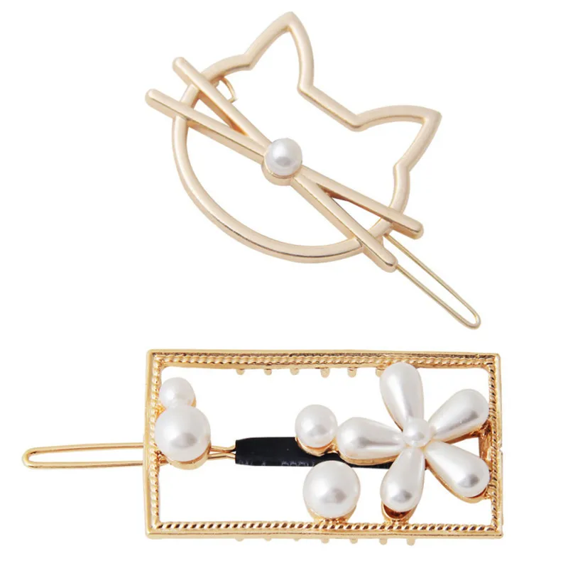 

Новинка, модная металлическая заколка для волос KT в форме сердца, элегантная круглая заколка с жемчугом для женщин и девушек, аксессуары для...